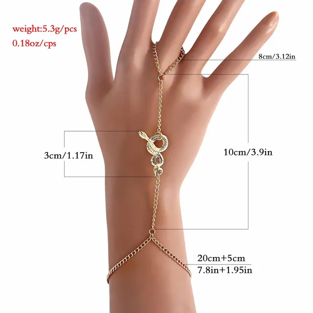 Knotty knots HAND CHAIN BRACELET/ RING BRACELET Gold finger Bracelet GIFT  FOR HER Adjustable
