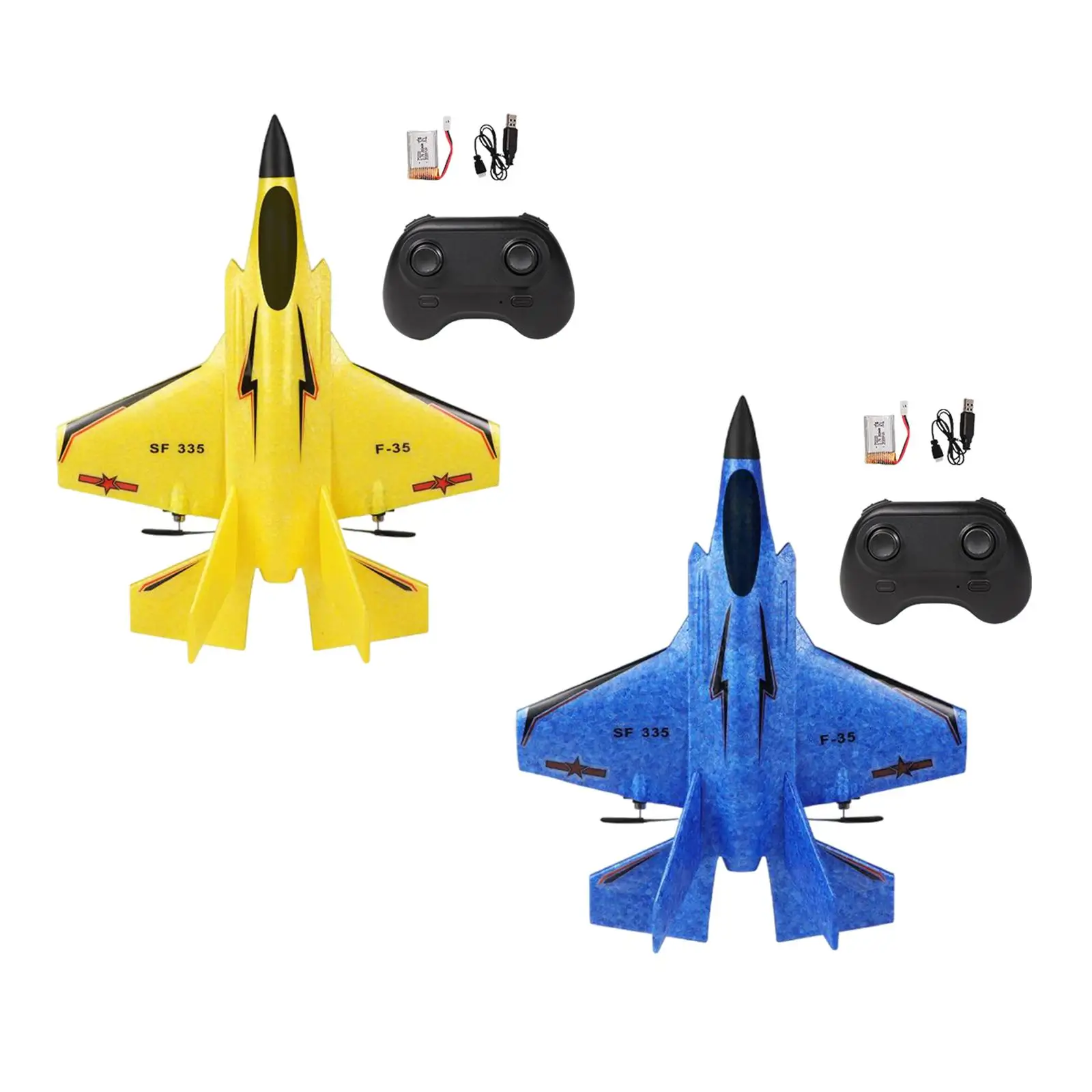 2.4G 2 Channel EPP RC Aircraft Airplane Radio Control Fighter Fixed-Wing for Beginner and Advanced Ready to Fly Easy to Control