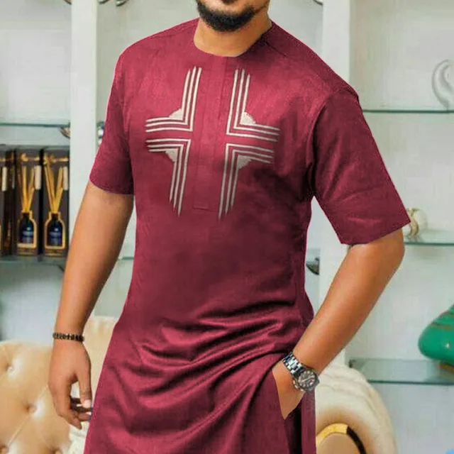 Nkeke Summer and Autumn Short-sleeved Ethnic Outfit - Image 4