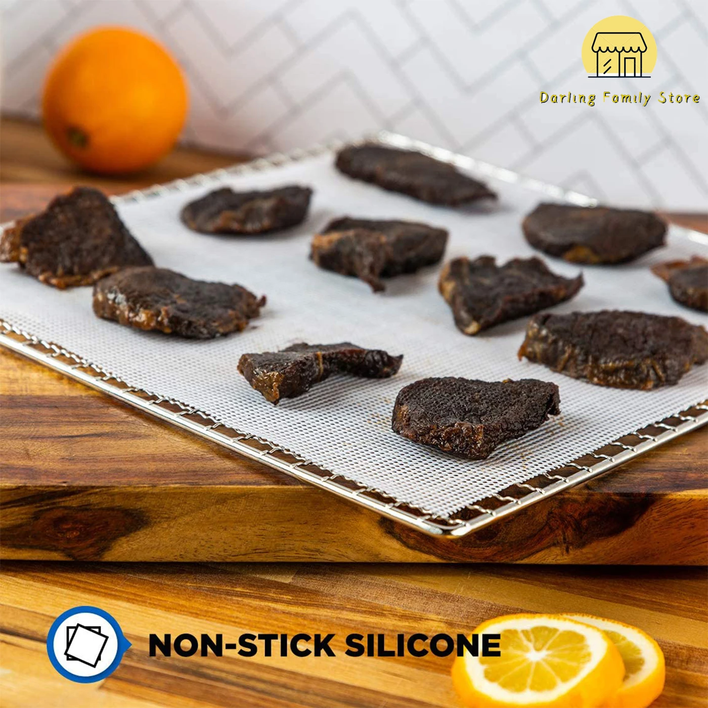 5PCS Dehydrator Sheets Non-Stick Dryer Fruit Silicone Mats Reusable Steamer Mat Mesh Pad Sheet Kitchen Accessories Baking Tools