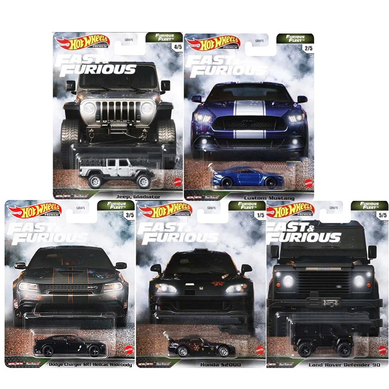 Hot Wheels Fast & Furious13 Land Rover Defender 90 Honds S2000 Custom Mustang Jeep Gladiator 1:64 Lega Modello Di Auto Collezione Giocattolo