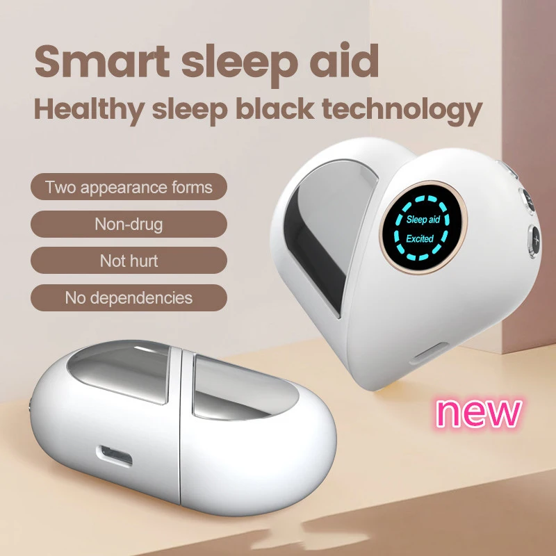 Ems Microcurrent Sleep Aid Impulso A Bassa Frequenza Mini Palmare Insonnia Ansia Decompressione Dispositivo Antiurto Mini Impulso