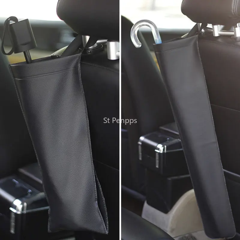 Car Umbrella Storage Bag Multifunctional Leather Storage Bag Long