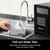 Nugget Maker Countertop, 44Lbs/24H Pebble Maker Machine, Self-Cleaning Pellet Machine with Ice Scoop&Basket, Sonic C 6
