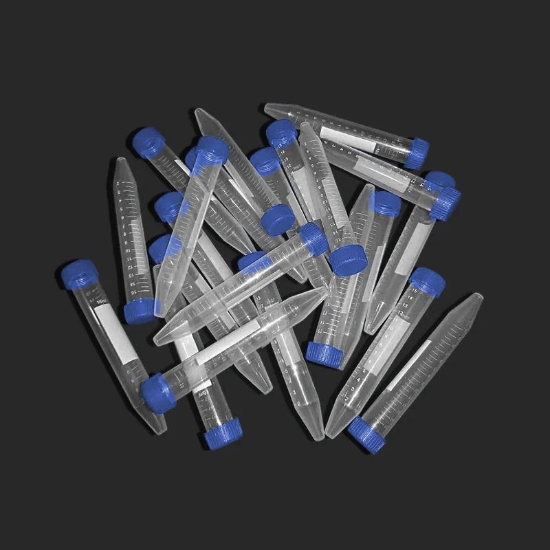 Scientific Conical Centrifuge Tubes 15ML 100PCS Plastic Test Tube Screw Caps 15ML Sterile Test Tubes Lids