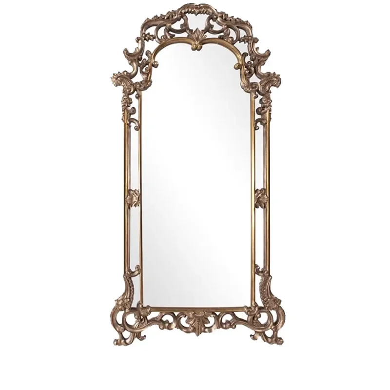 

Art Aesthetic Mirror Luxury Vintage Standing Vanity Mirrors Full Body Oversized Espejo Cuerpo Entero Living Room Decoration