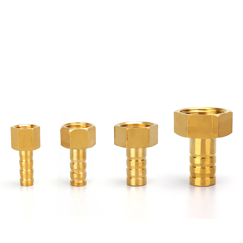 Pagoda Connector 6 8 10 12 14mm Hose Barb Connector Tail Thread 1/8 1/4 3/8 1/2 BSP Thread Brass Water Pipe Fittings