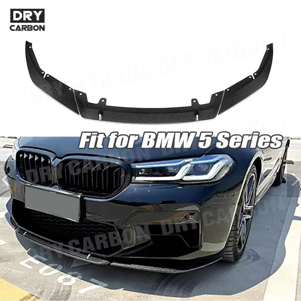 Diffuseur Pare-choc Avant Fibre Carbone Pour BMW E90 E92 E93 M3 (2007-2013) - Noir Brillant - Style Sportif