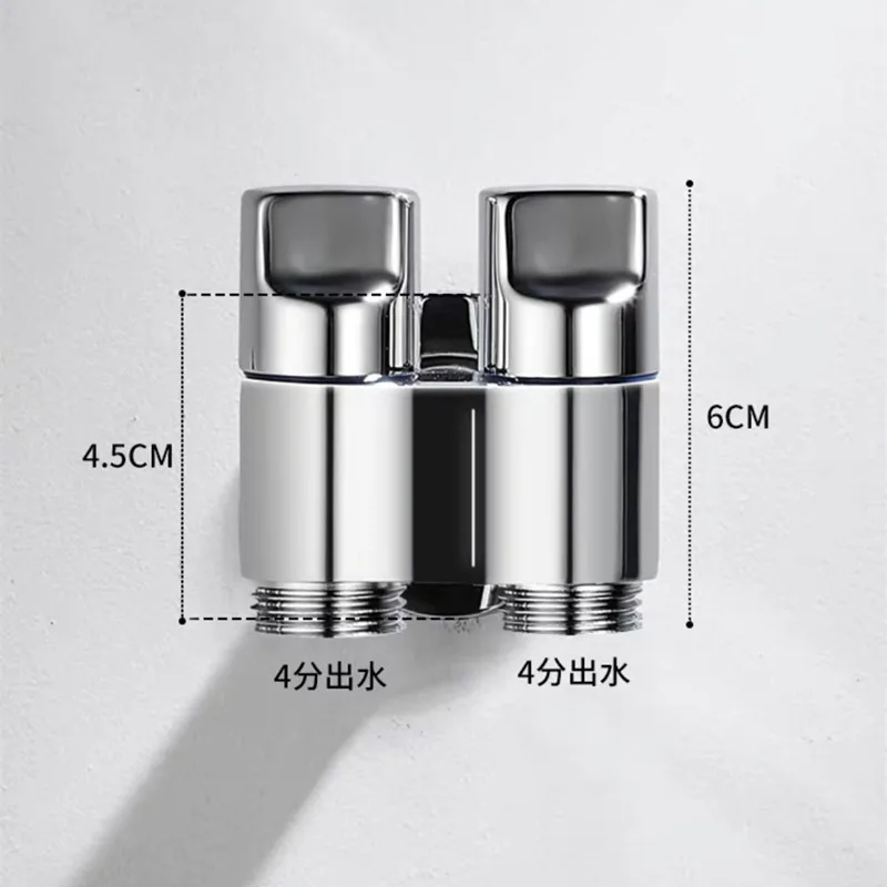 Valvole Angolari Doppia Uscita 20mm - Per WC, Lavatrice E Bidet, In Ottone - Foto 13