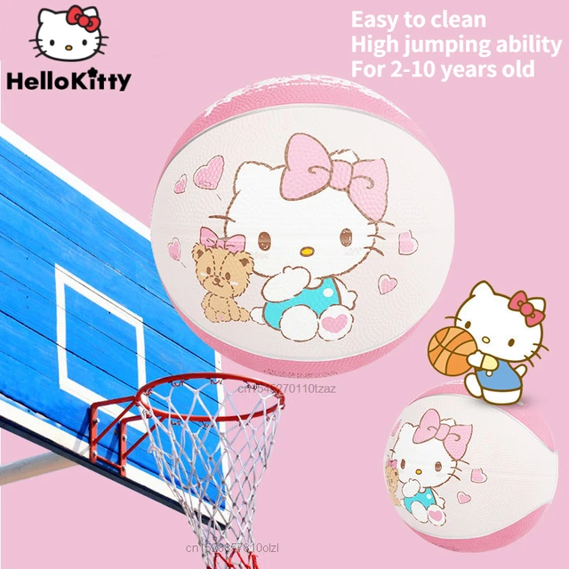 Sanrio Basquete Hello Kitty Dos Desenhos Animados Rosa Pu7 Bola De