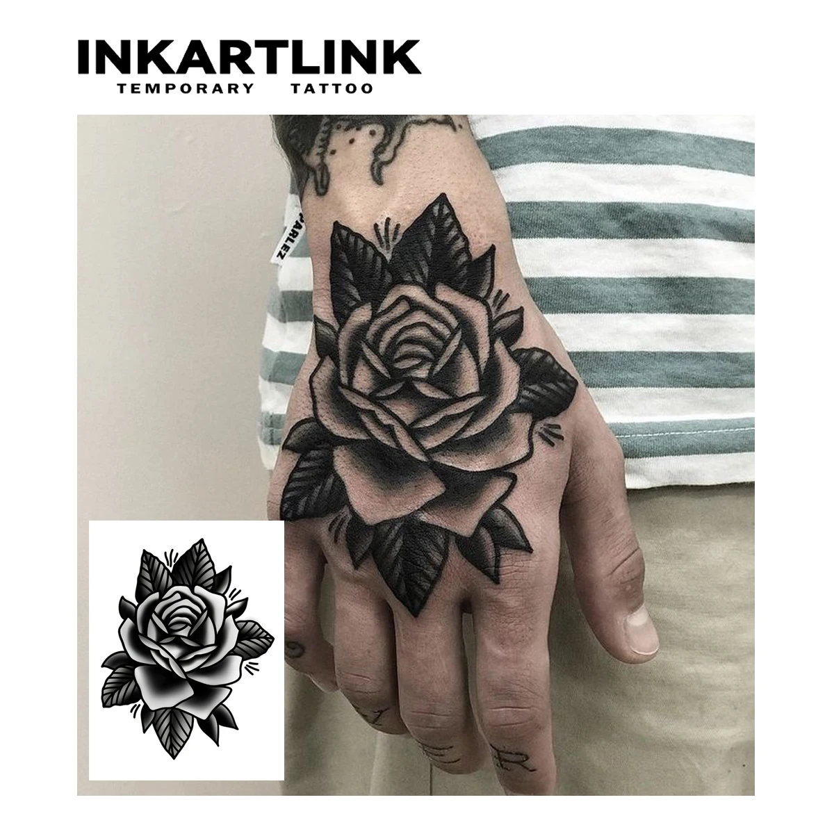 Flower  Temporary Tattoo,Lasts To 15 Days New Technology Magic Waterproof Semi Permanent Sticker. 2