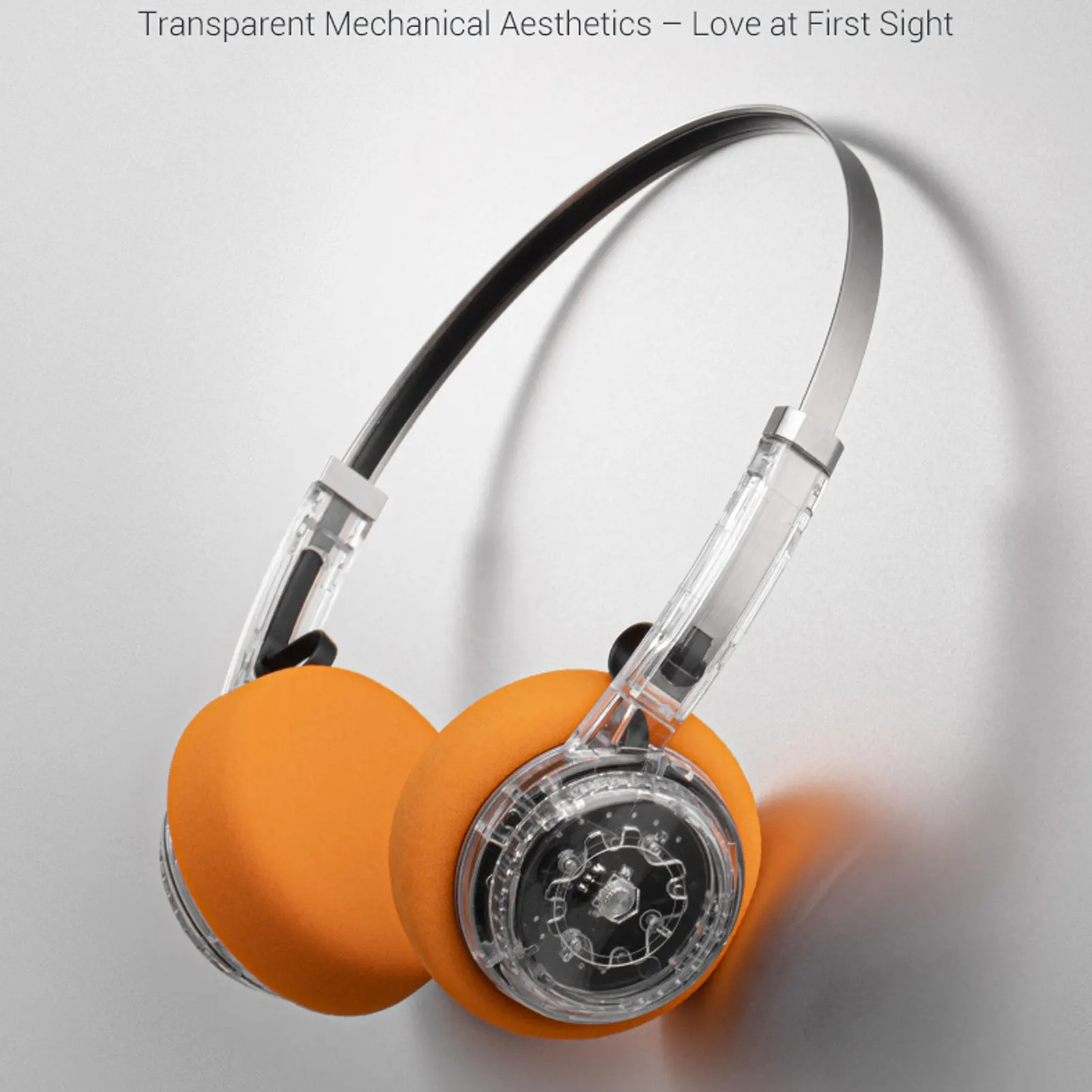 Retro Sports Headset with Mechanical Volume Adjustment and Extendable Metal Headband