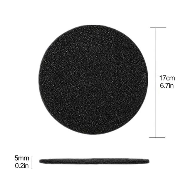 8Db/Készlet Komposzt Tőke Aktivált Szénszűrő Konyhai Udvar 120*120 Mm Fekete Kerek Pamuthulladék Tartályok Faszén Szűrők Kerti Szerszám - Image 5