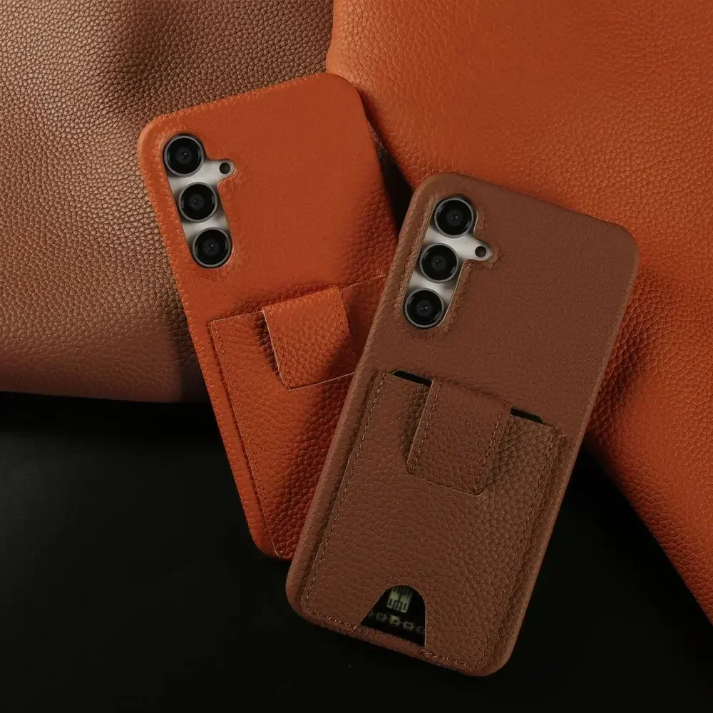Premium Genuine Leather Card Holder Phone Case Cover