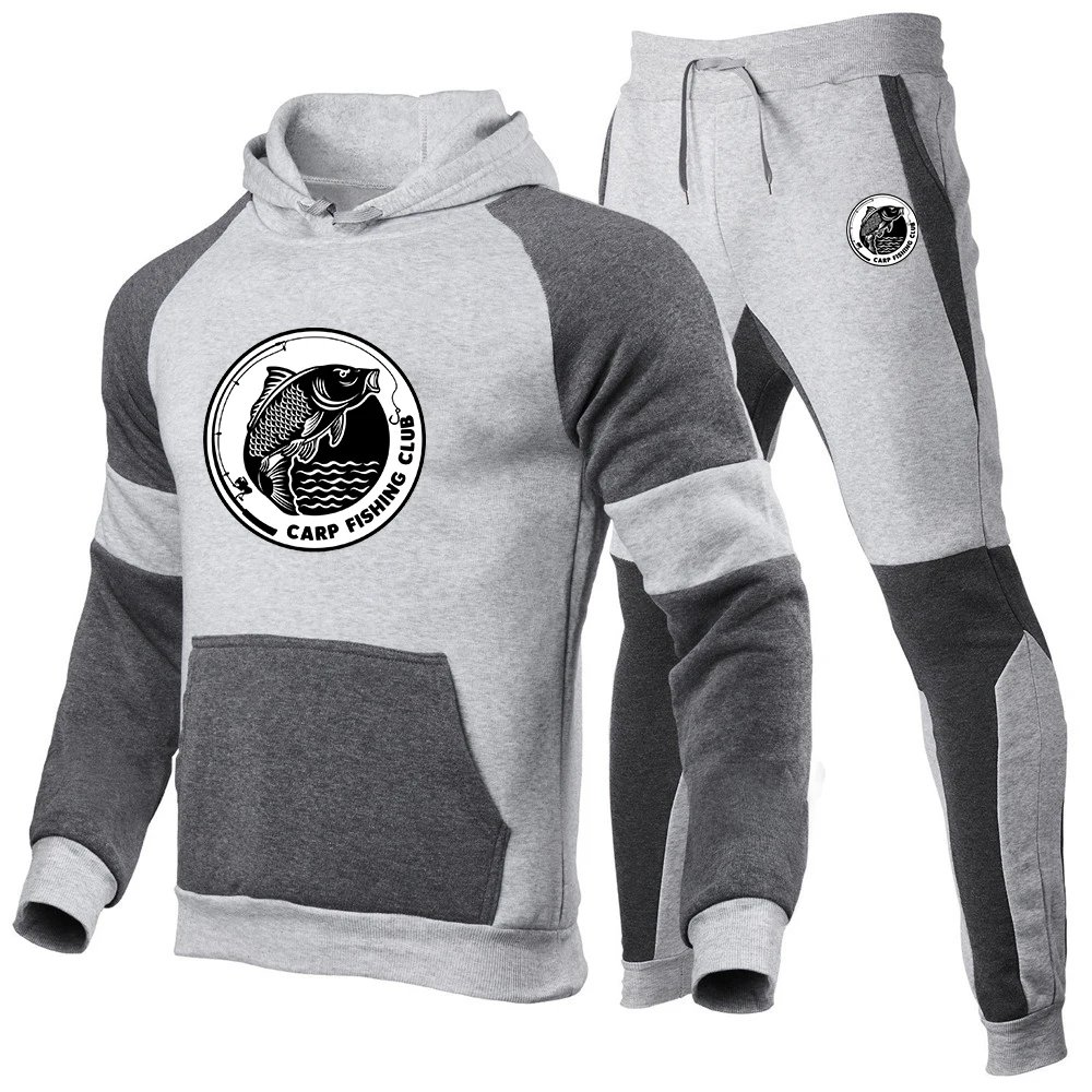 Men's Zipper Hoodies Tracksuit Spring Autumn Comfortable Sweatpant