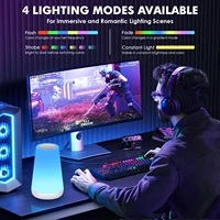 LED 13 Color Changing Night Light Remote Control Touch USB Rechargeable RGB Night Lamp Dimmable Lamp Portable Table Bedside Lamp - Image 11