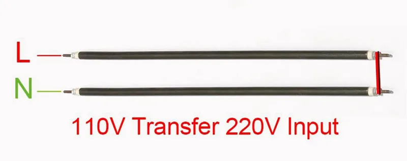 Description Picture 4 of itemLUJINXUN 250W-300W Air Spare Resistance Flexible Heater Tube 220V Electrical Oven Straight Tubular Heating Pipe 260-300mm 2PCS