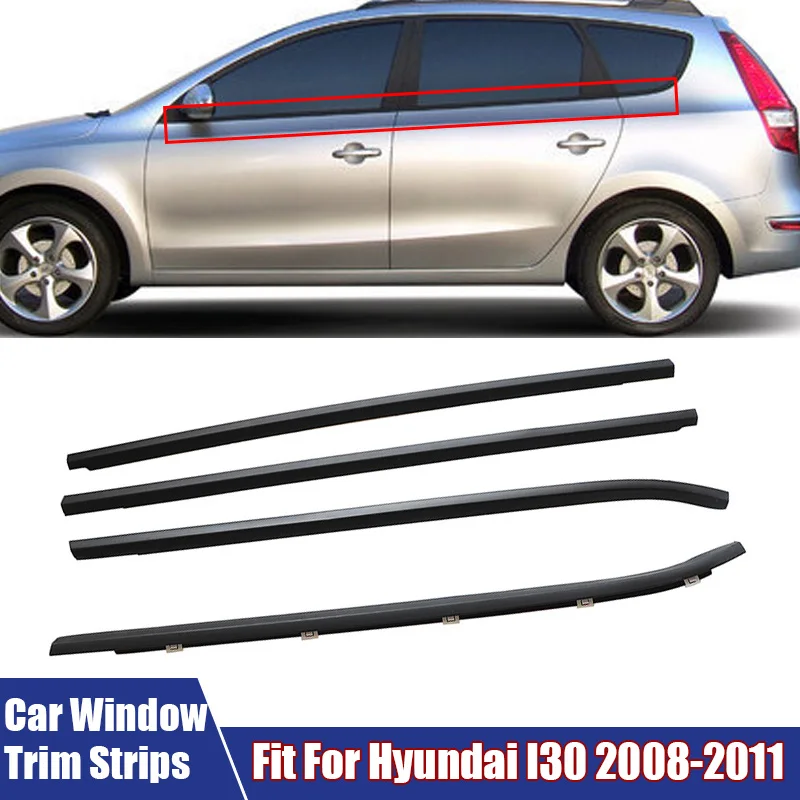 自動車用ウェザーストリップ Compatible With Hyundai For I30 2008 2009 2010 2011 車外窓用ウェザーストリップ  車の窓天気ゴムストリップヒュンダイ I30 2008 2009 2010 2011 窓ガラス防水トリムス 自動車用窓用シール Compatible  With Hyundai For Sonata 用カー ... 車の窓ガラスシールストリップ Compatible With Hyundai For I30 2008 2009 2010 2011