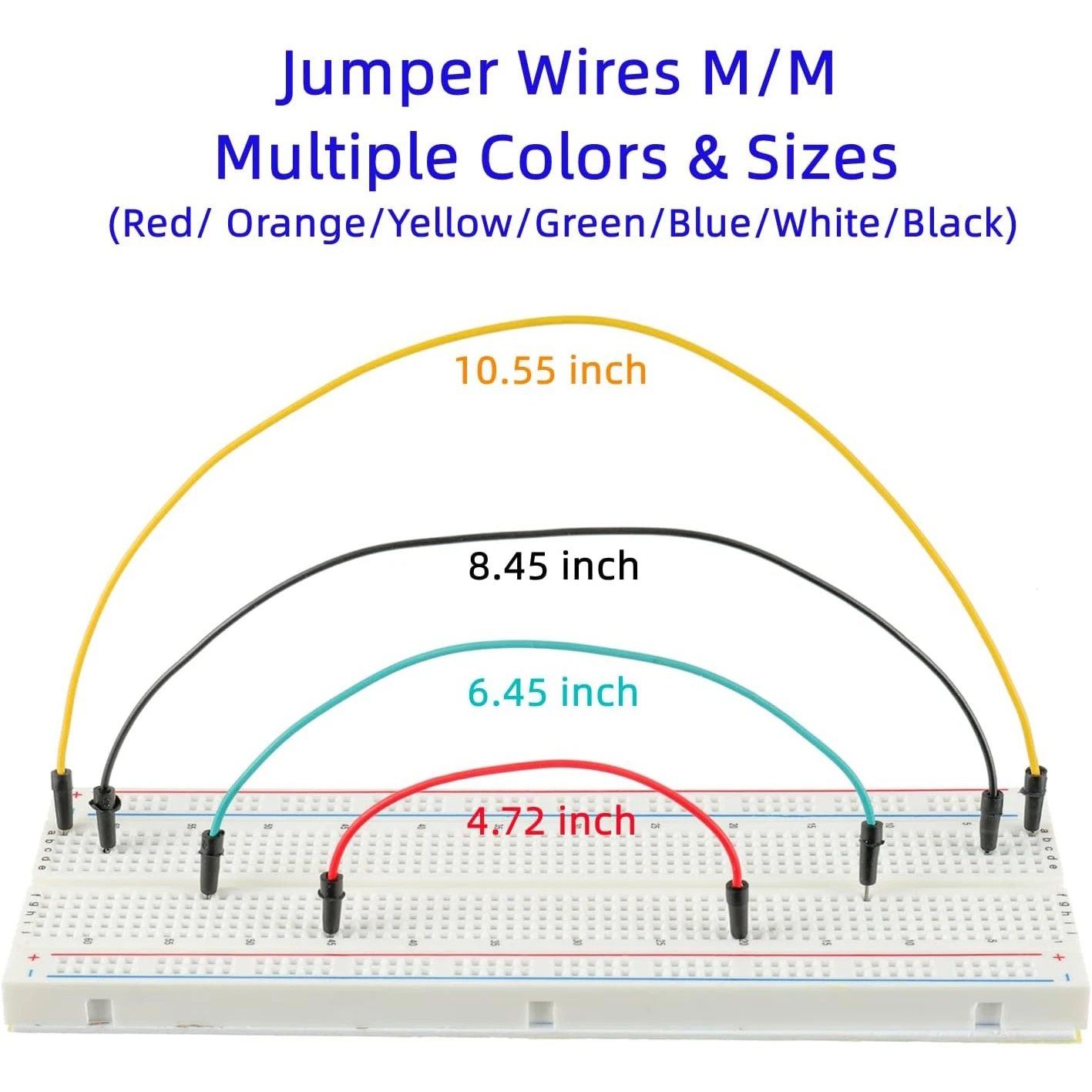 1Pcs 803 + 1 Pcs 400 Tie Points Solderless Breadboard + 65 Pcs Flexible Breadboard Jumper Wires 6PCS 170 Points Mini Solderles