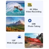 4K/30FPS Head Mounted Camera Wearable WiFi Video Camera Camcorder 120°Wide Angle Lens Anti-shake Built-in Battery APP Control 3