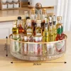 360° Rotating Spice Rack with Removable Base | Clear Plastic Turntable for Kitchen, Pantry Cosmetic & Refrigerator Organizing 1