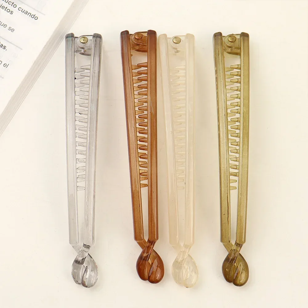 Hair Clips Hair Accessories Acrylic Simple Banana Clip Korean Women Back Head Ponytail Clip