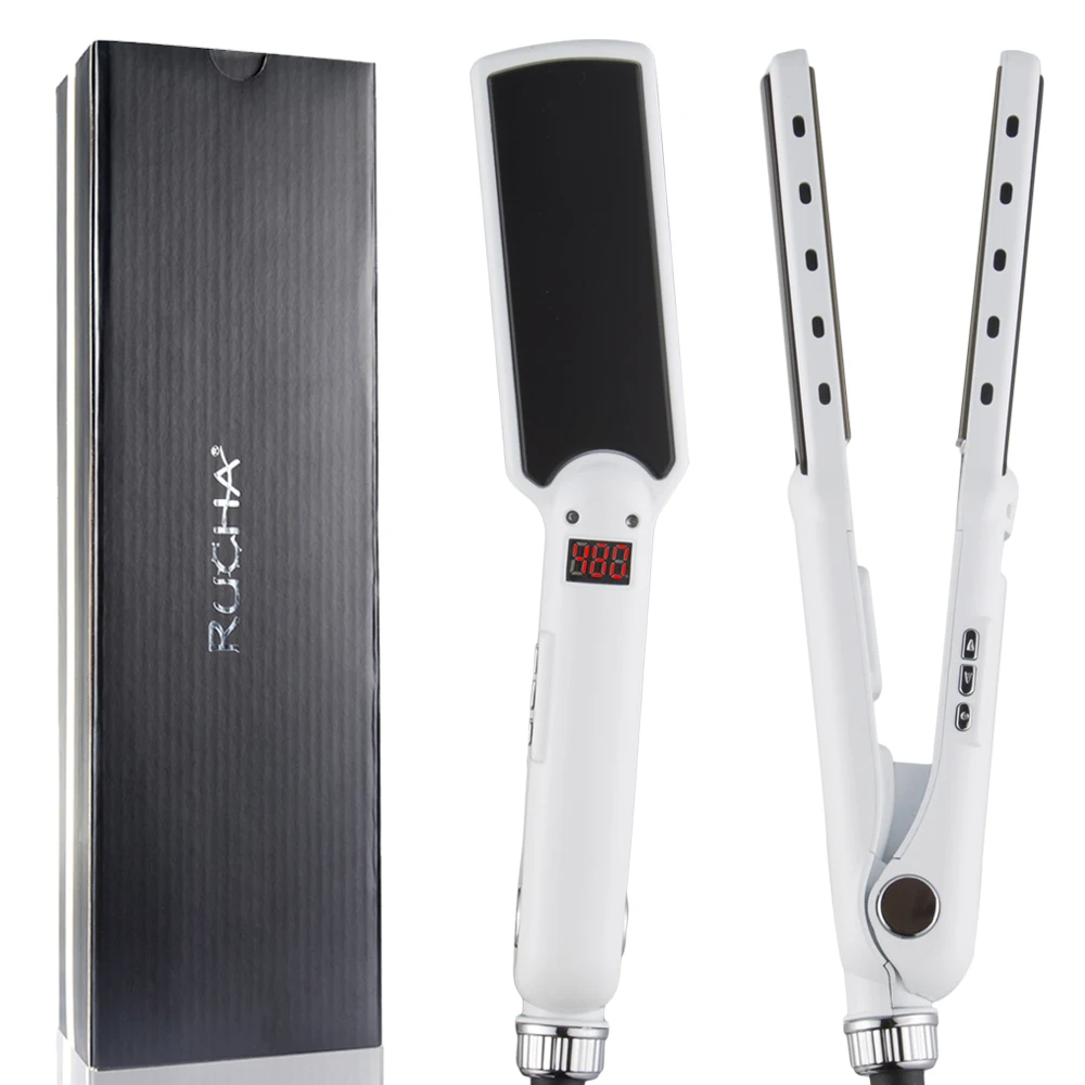 Titanium Hair Straightener Professional 480°F Keratin Treatment Flat Irons Salon Hair Styling Tools 100V-240V Dual Voltage