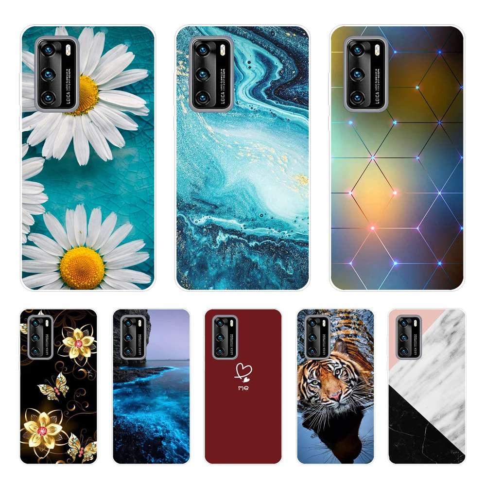 For Huawei P40 Case Soft Silicon Tpu Phone Back On Huawei P40 Pro P40Pro P 40 Cover Bumper Fundas