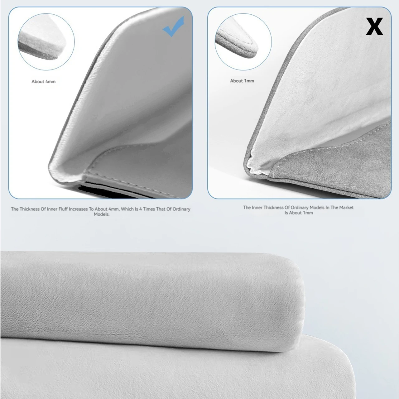 Bolsa de Couro pu para Laptop Bolsa para Macbook Air Pro 13 15 16 m1 m2 Capa para Notebook para Xiaomi Huawei Dell hp Asus pc 13.3 14 15.4 15.6 Polegadas Bolsa para Laptop Unissex - Imagem 6