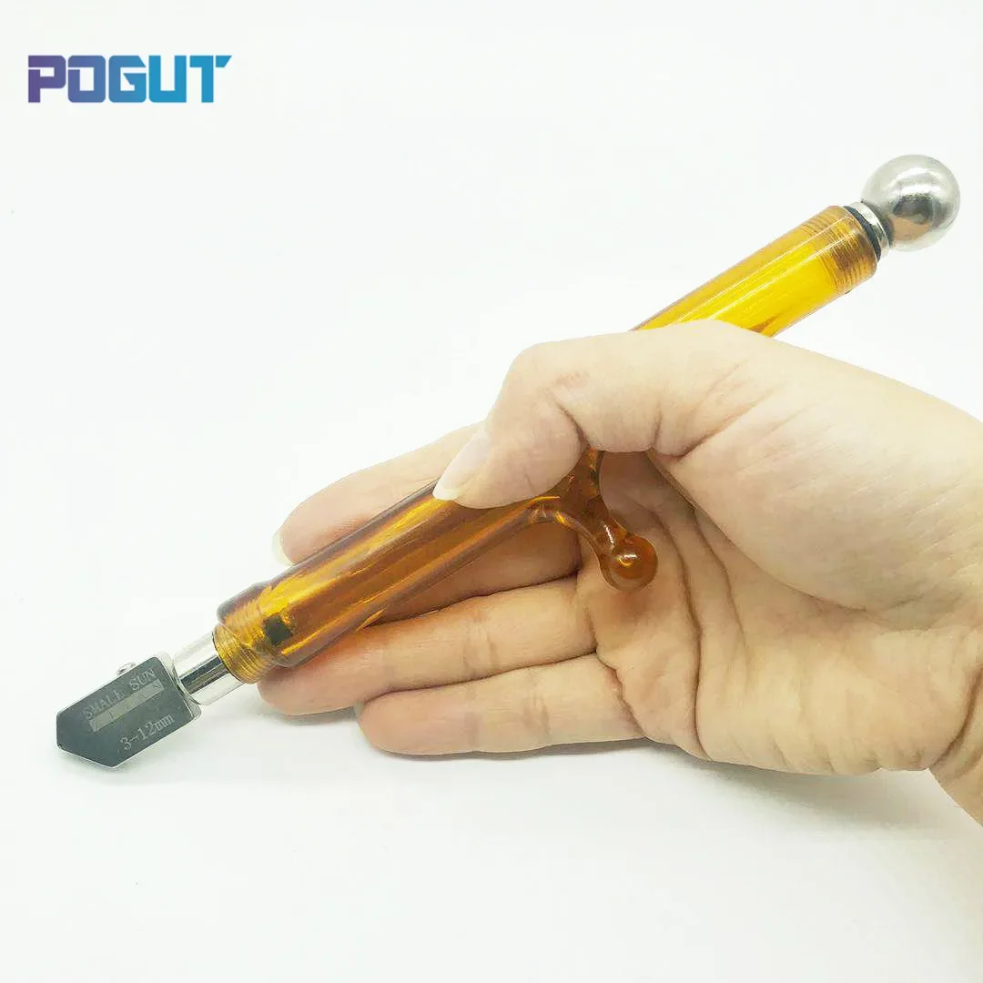 

Pistol Grip Glass Cutter 3-12mm Custom-grip Service Life 12,000m Stained Glass Cutting Tool