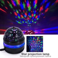 Colorful LED Starry Sky Projector Light Rotating Magic Ball Moon Star Night Light Bedroom Atmosphere Lamp For Home Decoration 5