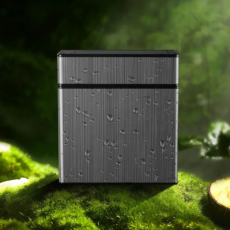 Large capacity cigarette case automatic flip cover hold 40pcs cigarettes anti pressure portable pocket storage box smoking tools cigarette holder box cigarette case tobacco case smoking accessories cigarette paper container cigarette holder