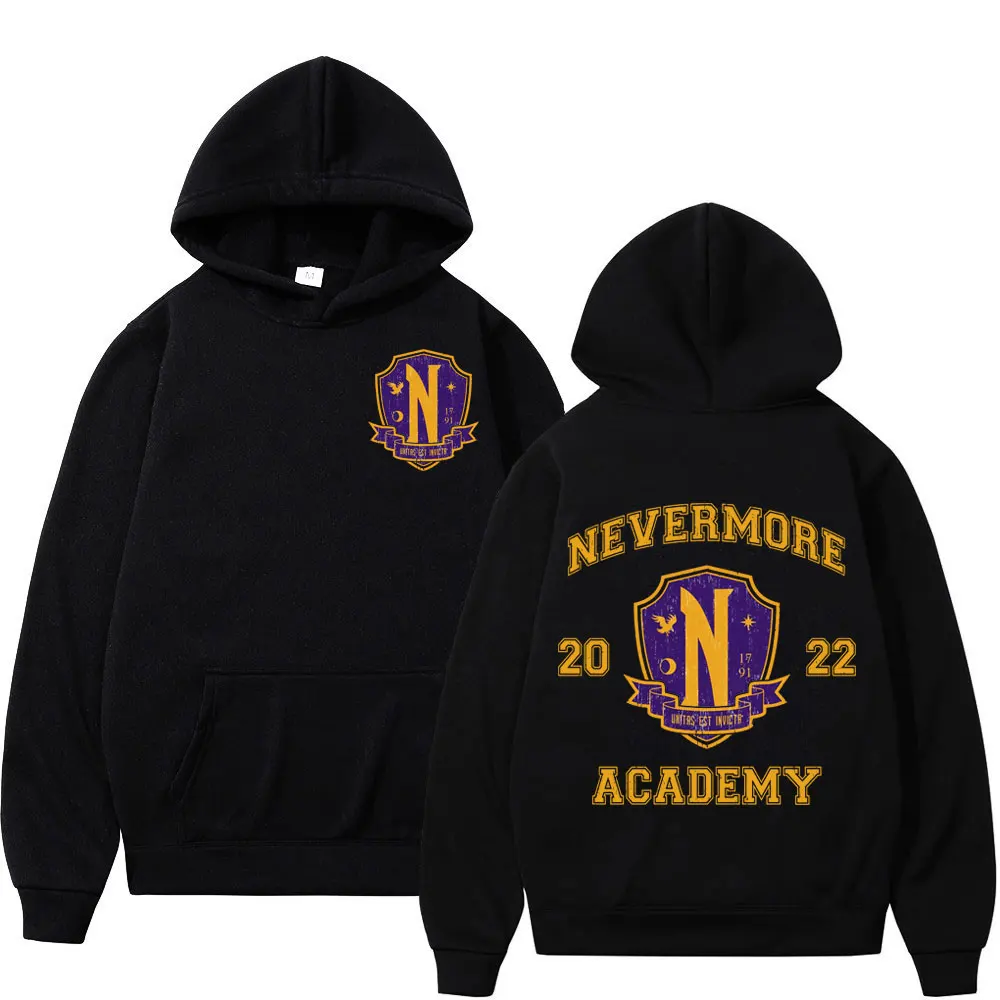 

TV Series Wednesday Addams Nevermore Academy Graphic Hoodie Y2k Style Oversized Sweatshirts Men Women Fashion Casual Pullovers