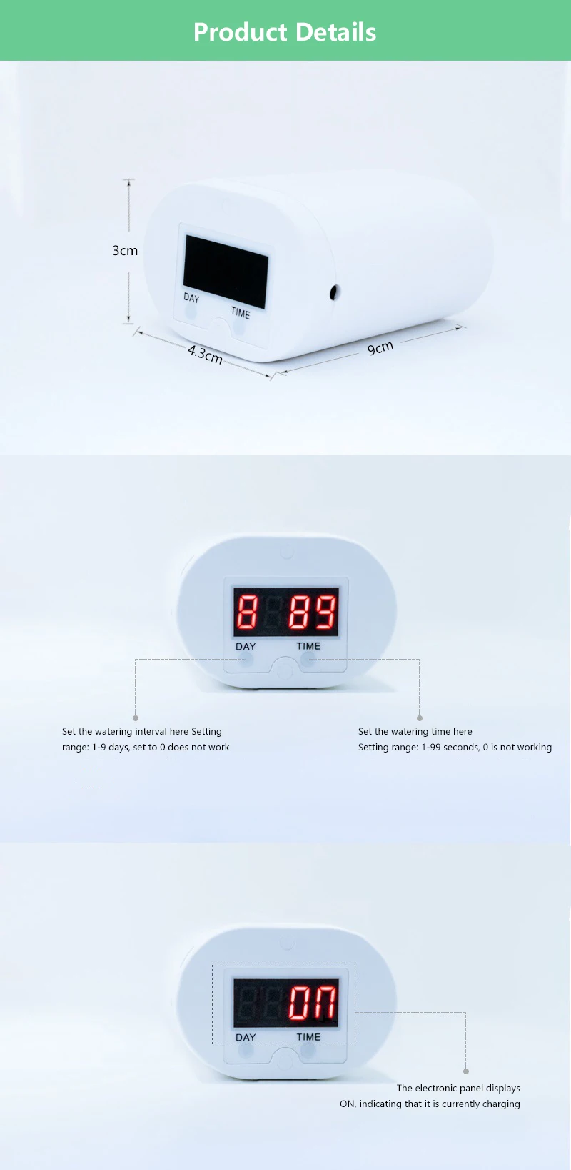 Garden Watering Equipment Plant Drip Irrigation Tool Water Pump Sprinkler System Controller Automatic Watering Garden Supplies