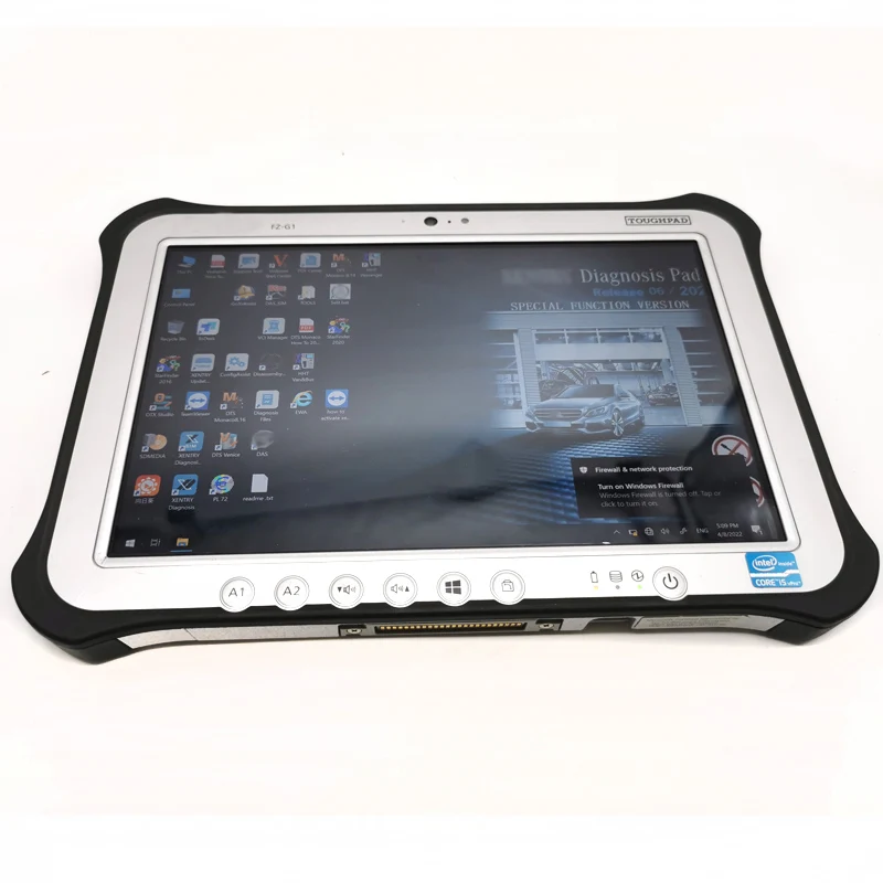 WiFi MB Star C4 SD Connect Multiplexer with Xentry Software .09V for benz Diagnosis & Programming Tools PLUS FZ-G1 Toughpad