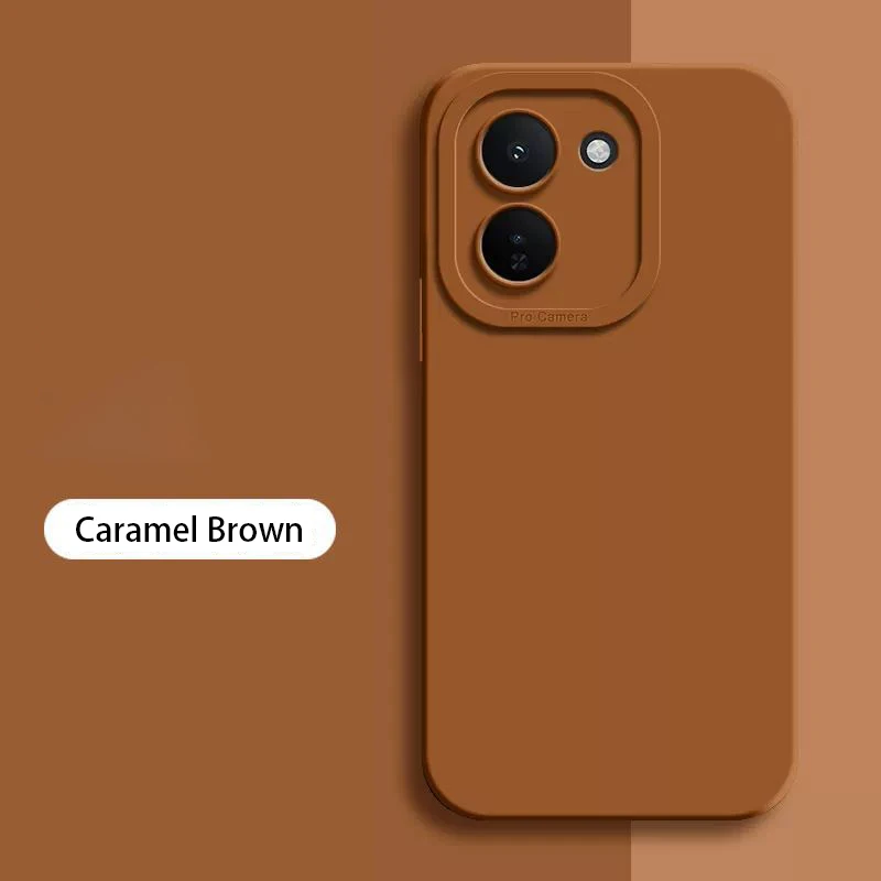 Original Square Soft Liquid Silicone Phone Case with Angel Eyes Design