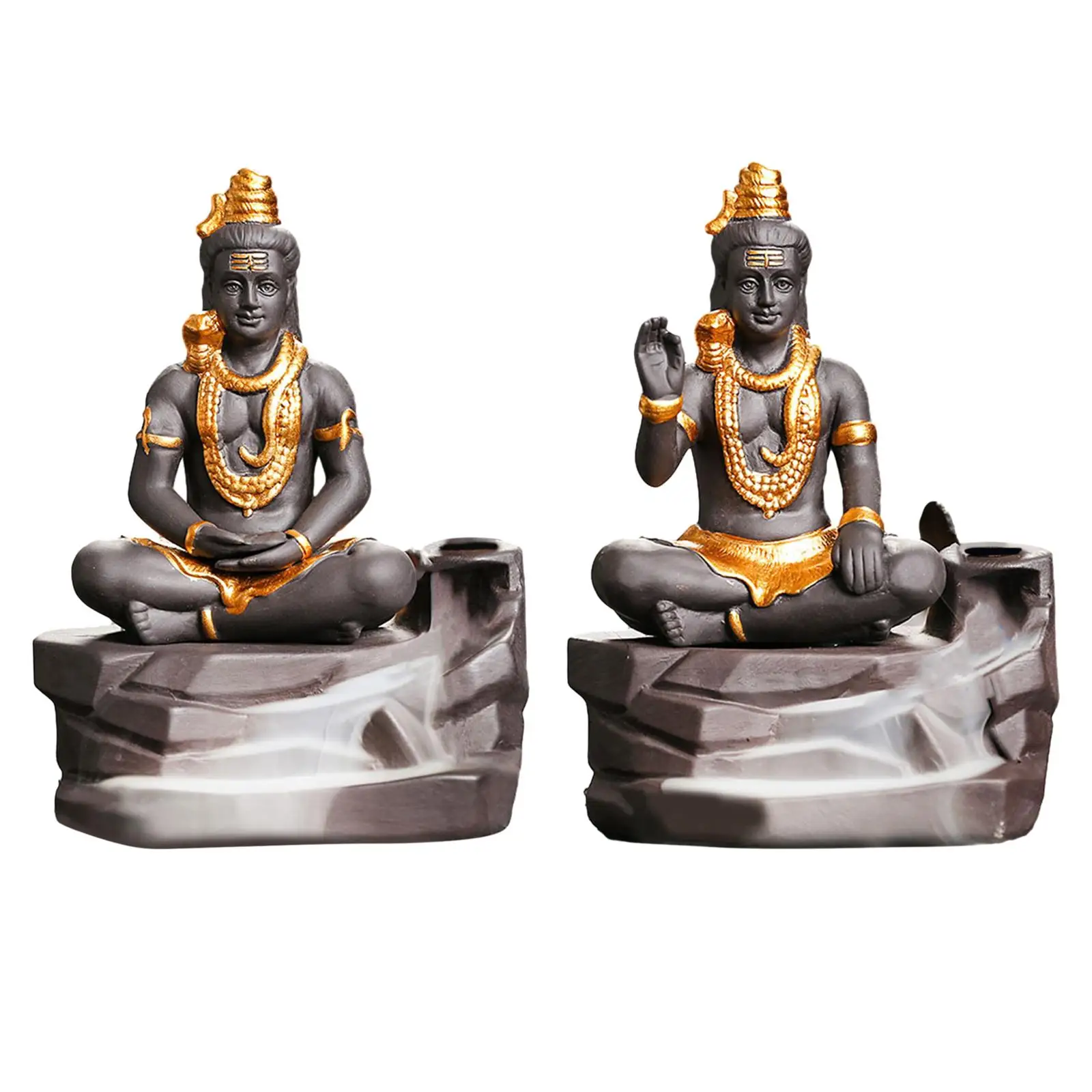 

Backflow Incense Burner Southeast Asian Backflow Incense Cone Buddha Statue for Home Home Decor Home Fragrance Yoga Meditation