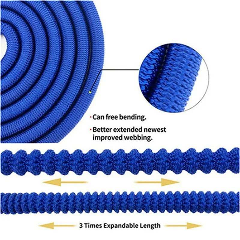 Home Garden Expandable Watering Hose High Pressure Flexible Car Wash Irrigation Magic Pipe