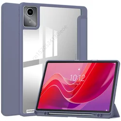 Custodia premium per tablet con supporto per penna e stand pieghevole - Cover posteriore in TPU acrilico