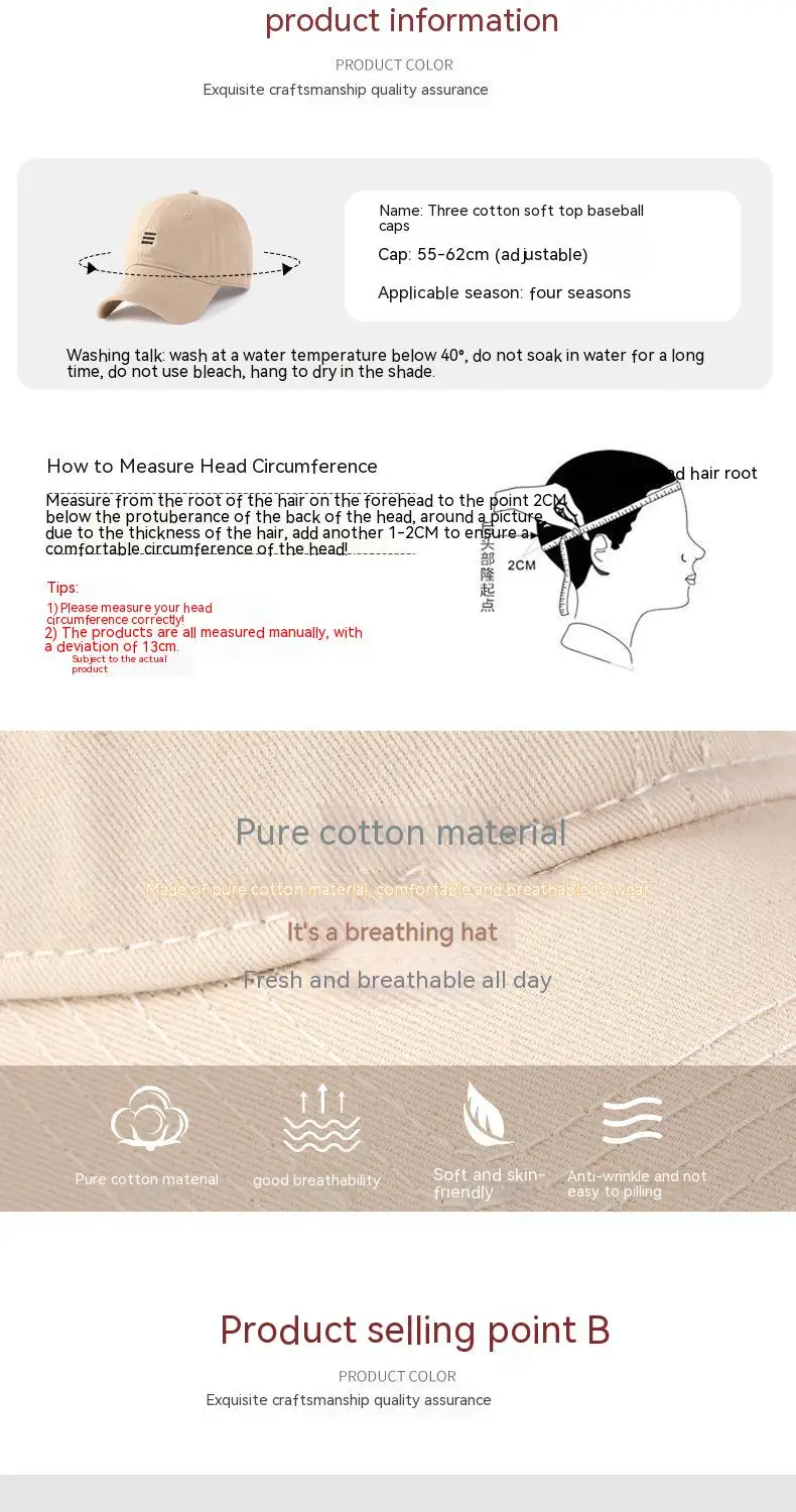 Oversize Big Head Man Plus Size Baseball Cap Spring Summer Thin Fabric Mesh Sun Hat Male Snapback M 55-59cm L 60-64cm