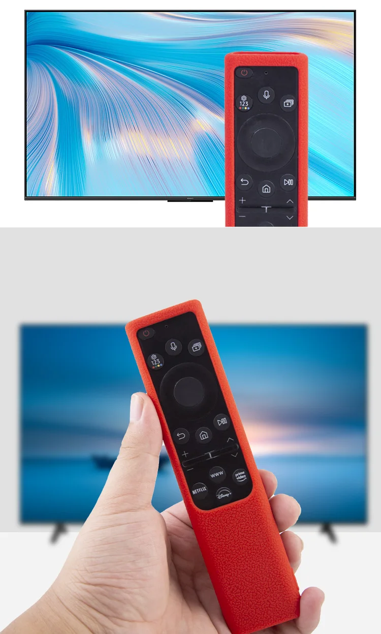 Litschi Textur Silikon hülle für Samsung TV Bn59-01357a/01363l/01364a tm-1990c Solar Fernbedienung Schutzhülle – Detail 1