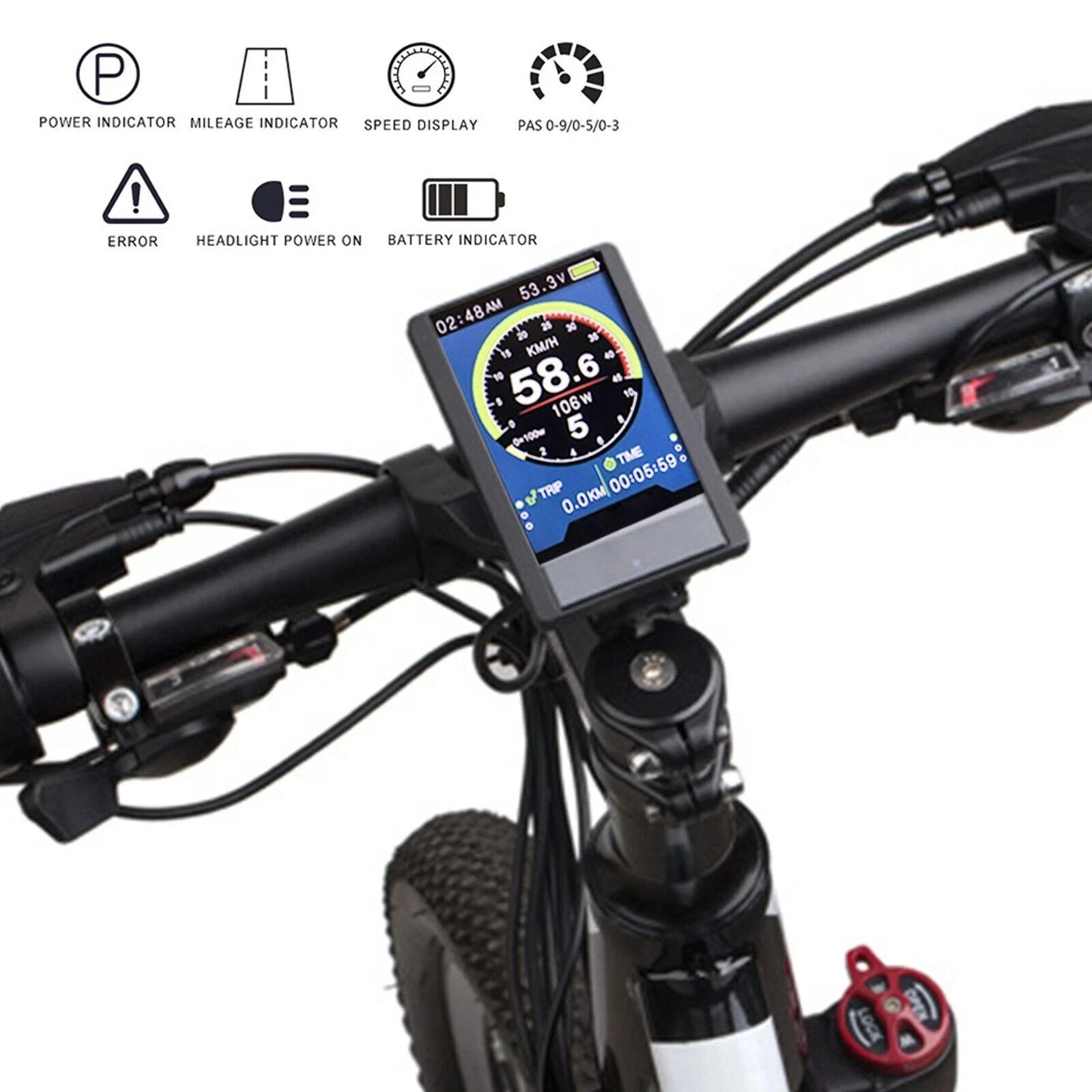 Ebike P850C LCD 디스플레이 UART 프로토콜 (바팡 BBS01 BBS02 BBSHD 미드 드라이브 모터용)