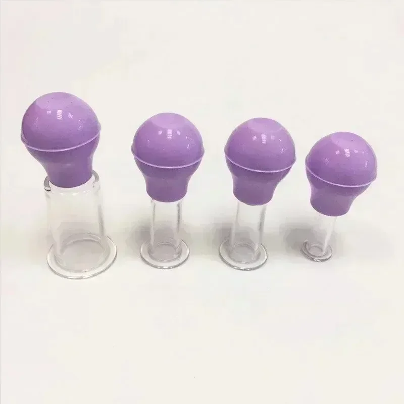 Facial Massage Cups Rubber Vacuum Cupping Skin Lifting Anti Cellulite Massager for Face Pvc Body Cups Skin Scraping Massage Jar 6