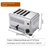 Toaster Commercial 4 Sheet 6 Sheet Hot Press Spit Driver Home Sandwich Breakfast Toaster 5