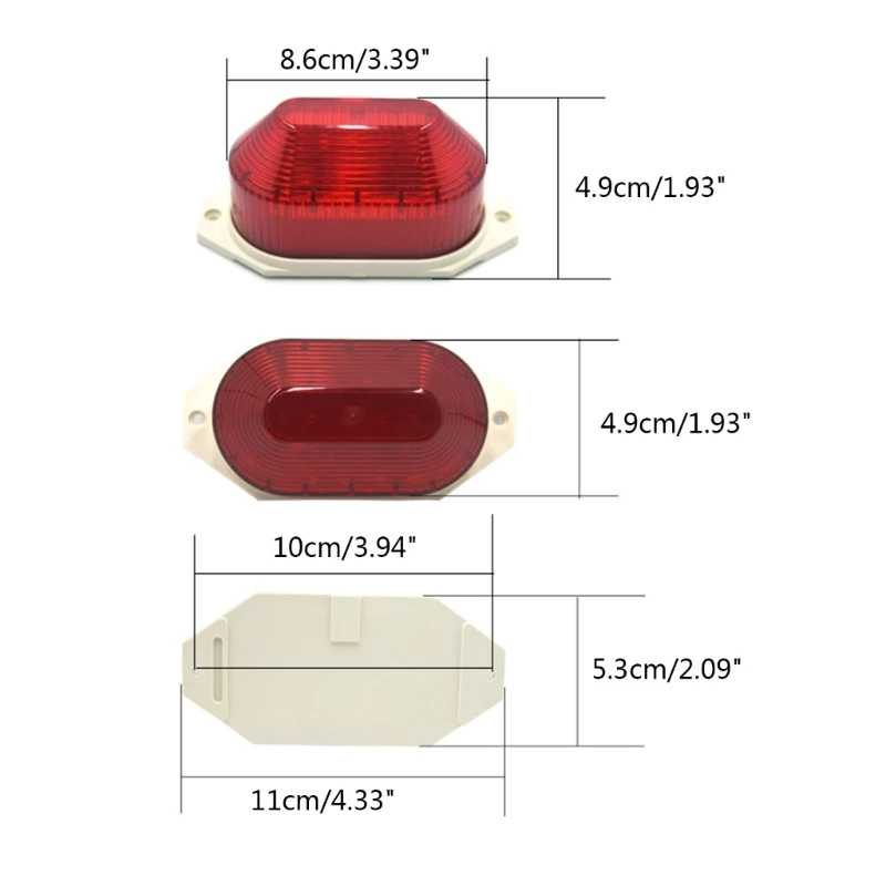 Universal 21 LEDs 2Pcs Side Marker Waterproof Rear Tail Warning Lights