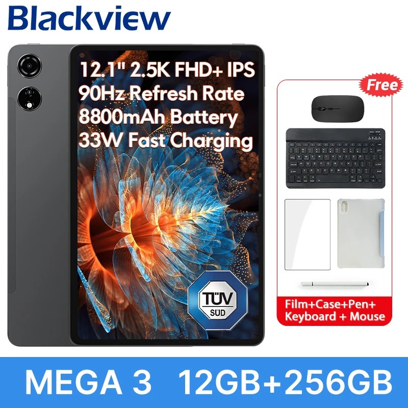 Blackview MEGA 3 G100/12GB/256GB/SIMフリー Blackview MEGA 3 12.1インチ MediaTek Helio G100 オクタコア