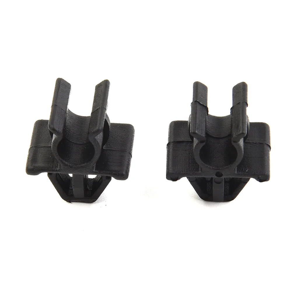 2pcs Car Hood Prop Rod Clip Hot Sale Styling Clamp Hood Stay Holder Wholesale Parts For Nissan Plastic Black GOOD QUALITY