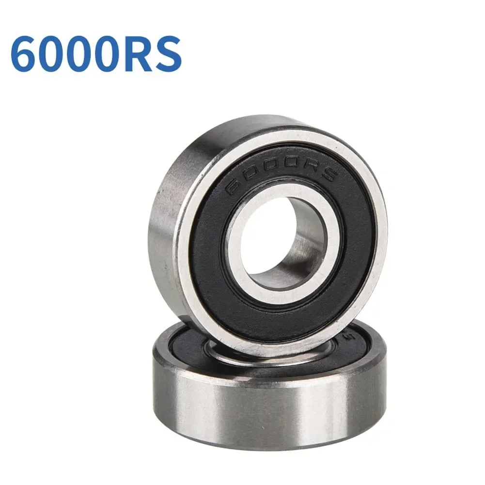 2pcs Bike Wheel Hub Bearings 6000ZZ/6000-2RS For 47cc /49cc Steel Bicycle Silver Hub Bearings Cycling Practical Accessories