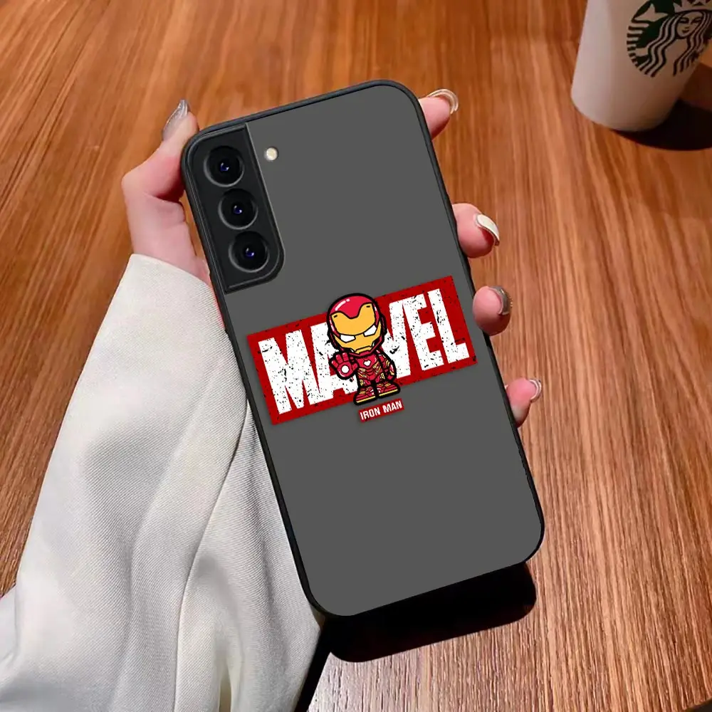 thumbnail image 1 of Matte Case for Samsung Galaxy S23 S22 S21 S20 S10 4G S9 Plus ULTRA 5G LITE Case Funda Shell The Handsome Marvel Avengers Cartoon, 1 of 5