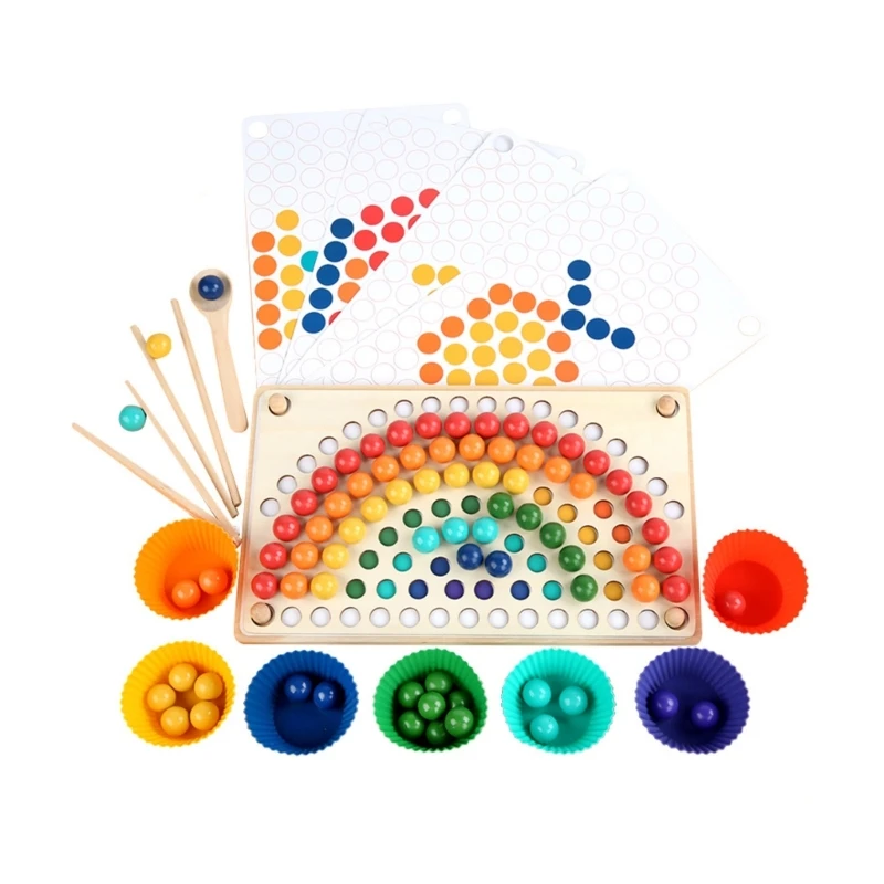 

Children Beads Sorting Improve Intelligence Educational Toy for Color Number Recognition Kinderganten Toy